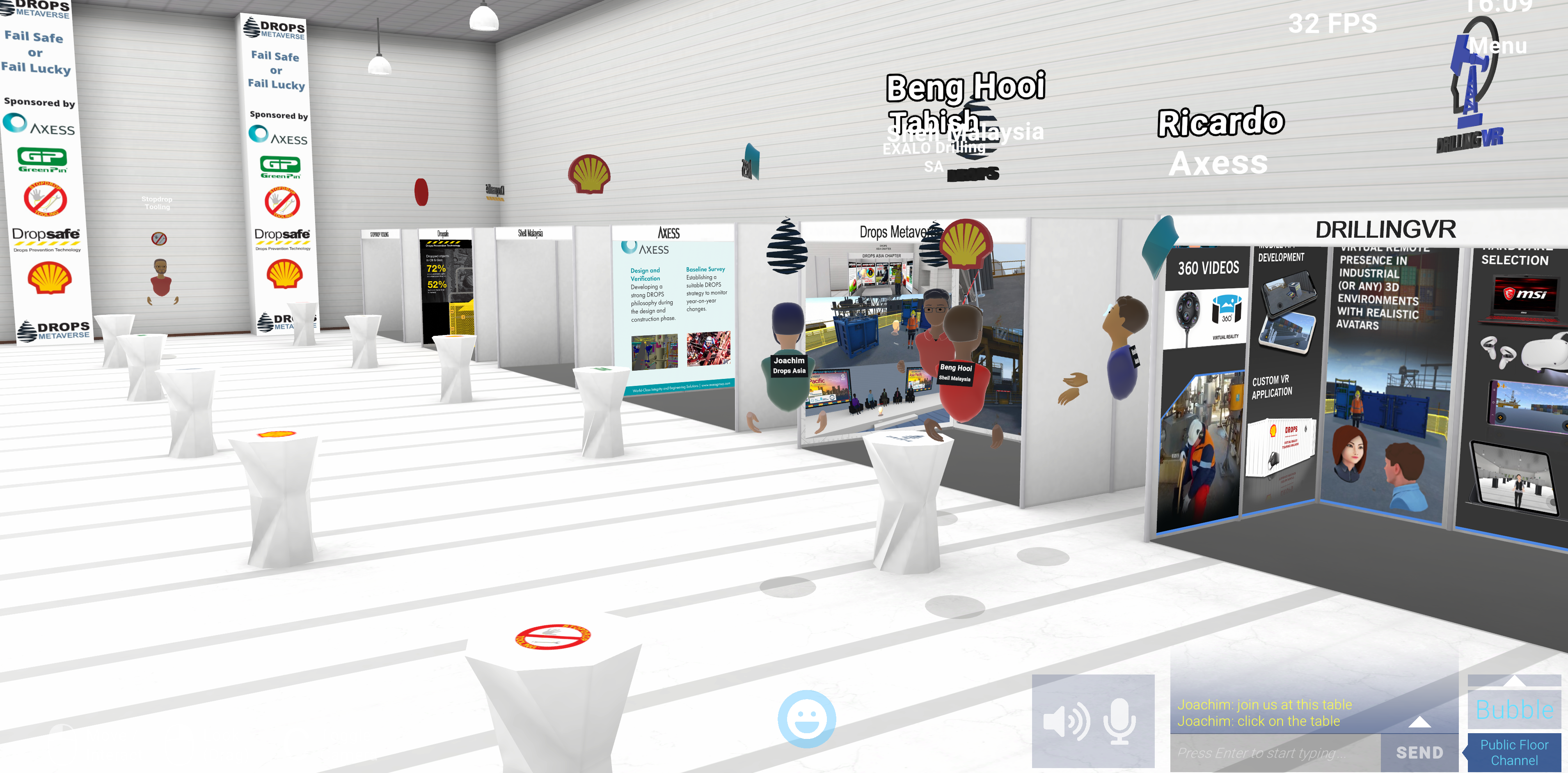 Networking Reception in front of Virtual Exhibition